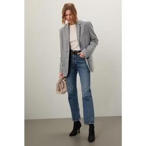 Marissa Webb Gray Madison Boyfriend Blazer Size M